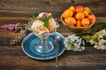 Eis aus Aprikosen