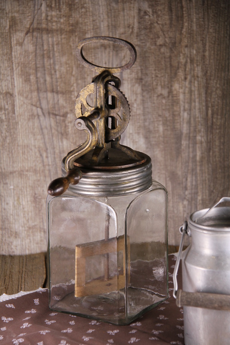 Butterglas zur Milchverarbeitung