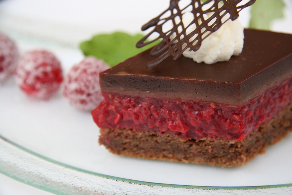 Schokoladentarte mit Himbeeren - Landwirtschaft verstehen