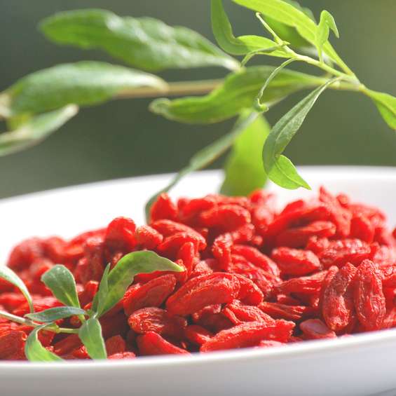 Goji-Beeren in einer Schüssel