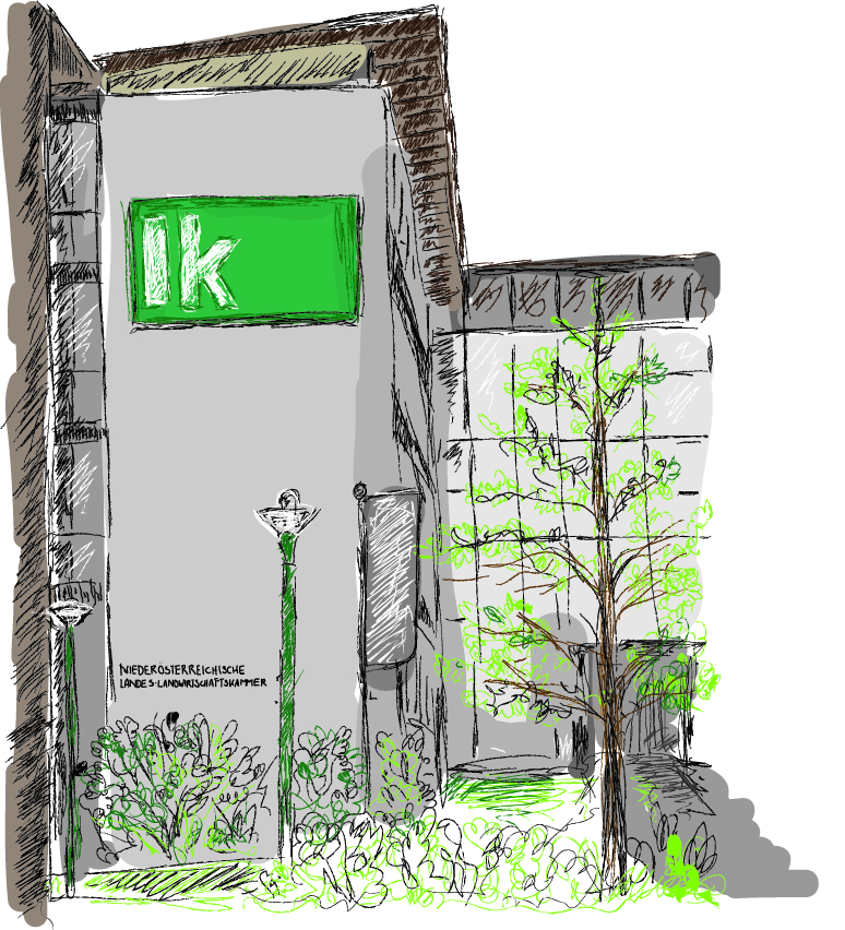 Farbige Illustration der Landwirtschaftskammer Niederösterreich ©Eva Kail/LK Niederösterreich