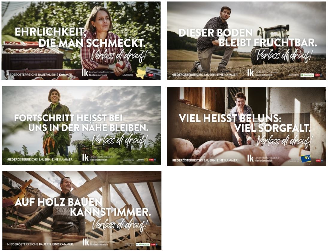 Sujets der Kampagne Verlass di drauf 2019